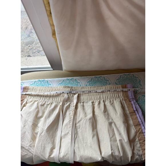 Women's Wide Leg Pants - JoyLab Ivory with Pink Stripe XXL - Picture 4 of 5